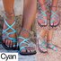 Andynzoe Women Sandals Handmade Beach Flat Sandals